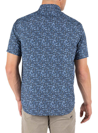 5.11 Tactical Micro Camo Short Sleeve Shirt in Atlas camo is made of a cotton and polyester blend